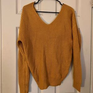 Tie back sweater